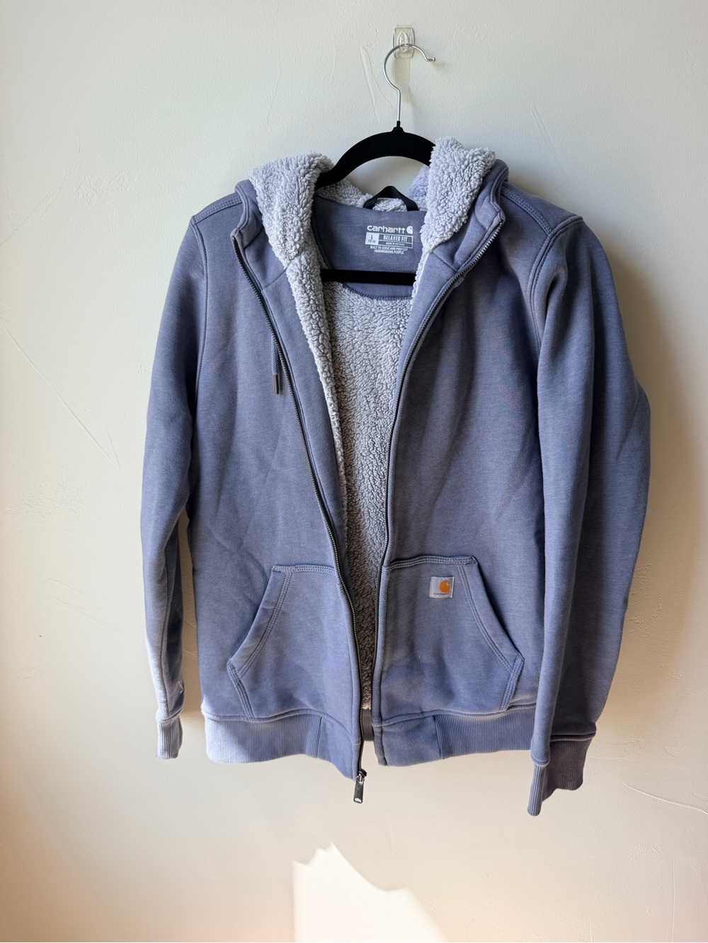 Carhartt Kids Hooded Sherpa Jacket - Light Blue